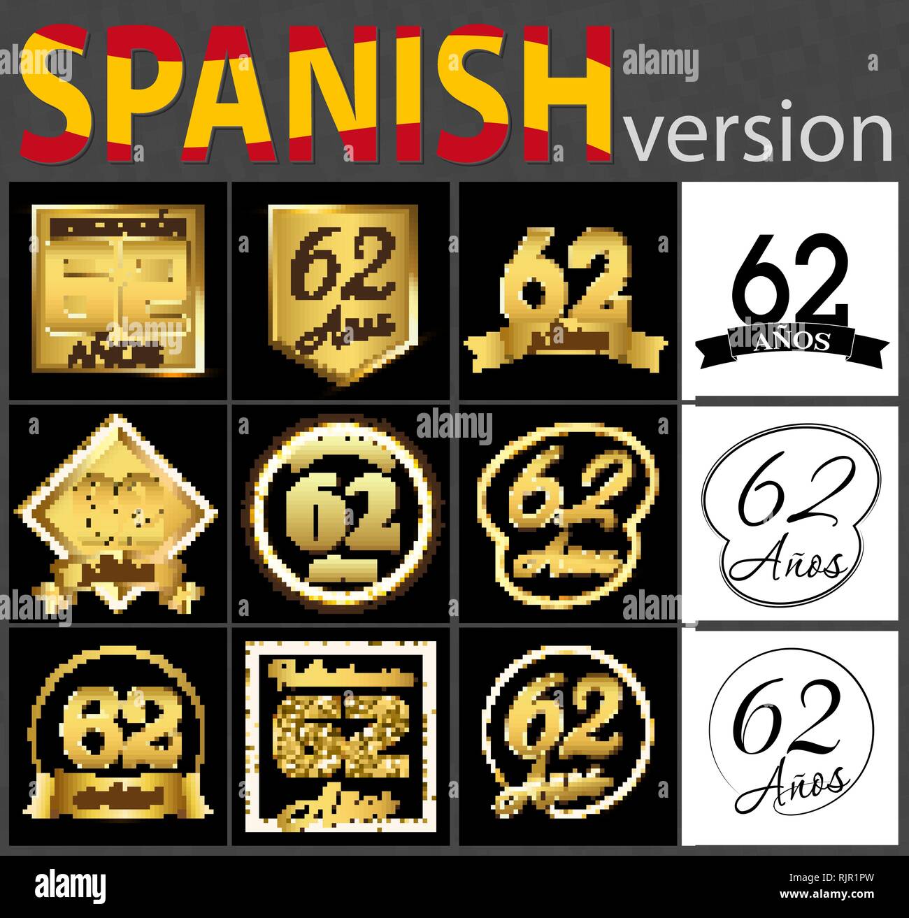 Numero De Serie De Soixante Deux Ans 62 Ans Celebration Du Design Anniversaire Nombre D Elements De Modele Pour Votre Fete D Anniversaire Traduit De L Image Vectorielle Stock Alamy Numero De Serie De Soixante Deux Ans 62 Ans Celebration Du Design Anniversaire Nombre D Elements De Modele Pour Votre Fete D Anniversaire Traduit De L Image Vectorielle Stock Alamy