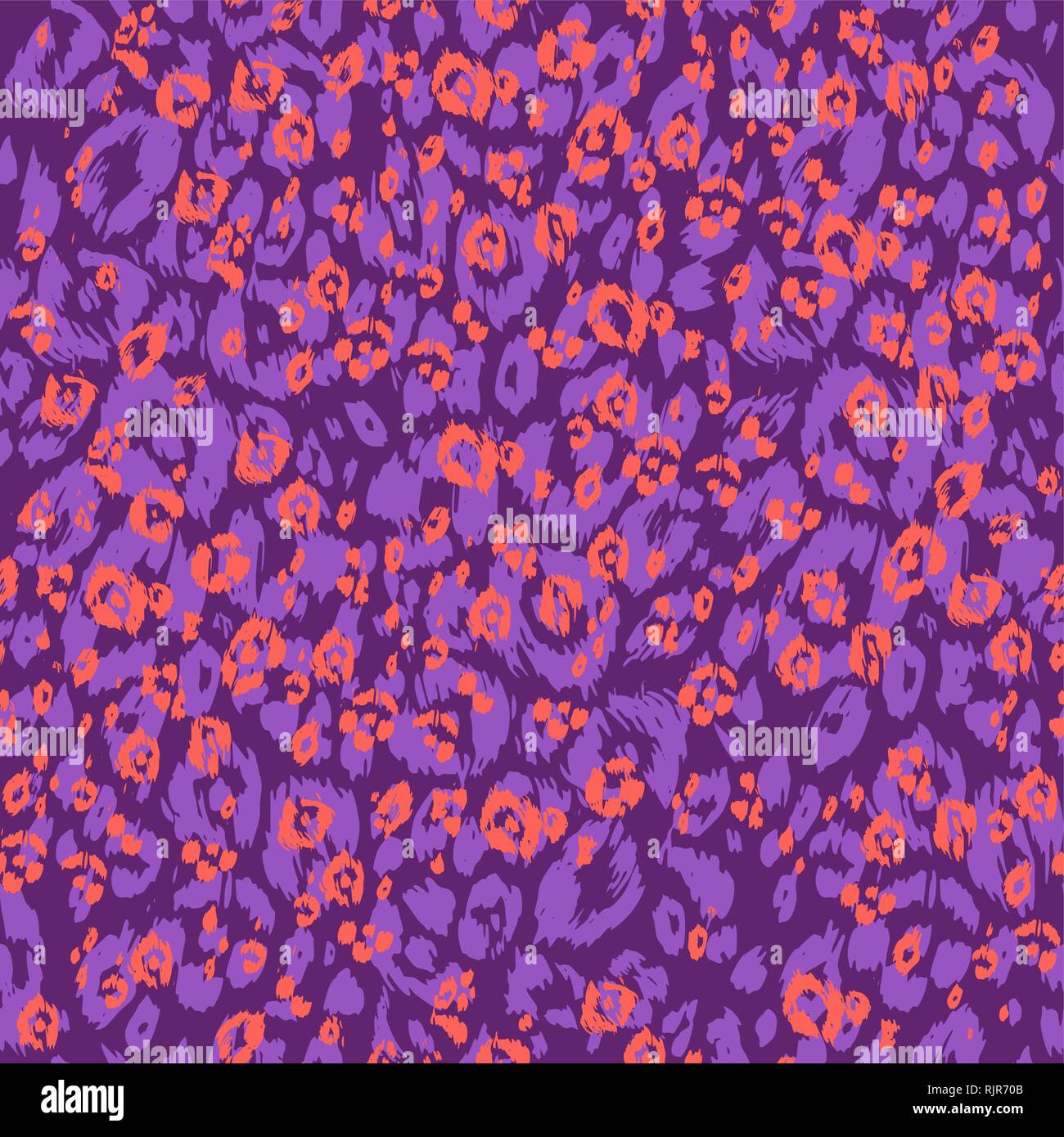 Violet et orange fond léopard. Résumé motif transparent. Peau d'animal tacheté Illustration de Vecteur