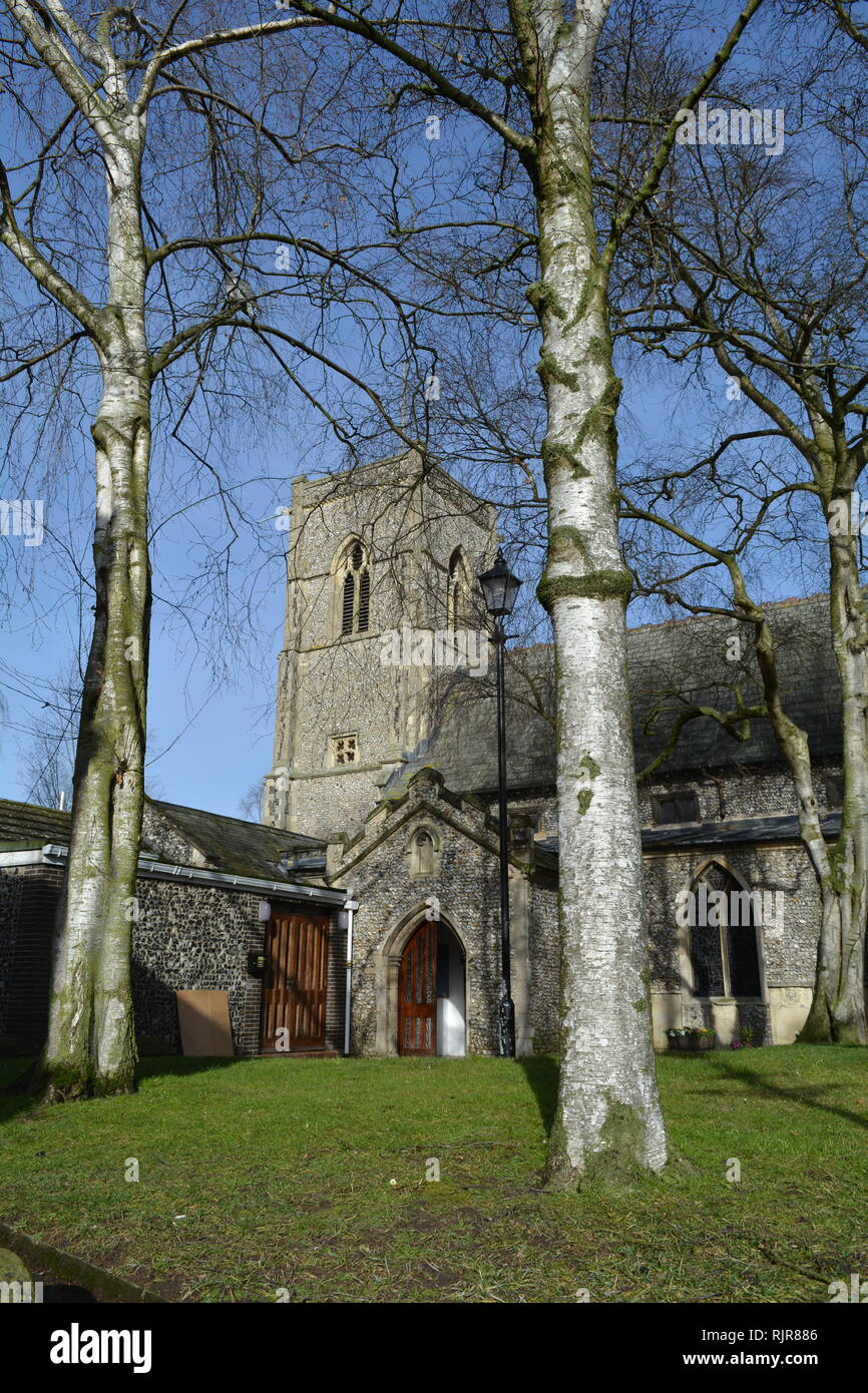 Église St Cuthberts, Thetford Norfolk Angleterre Banque D'Images