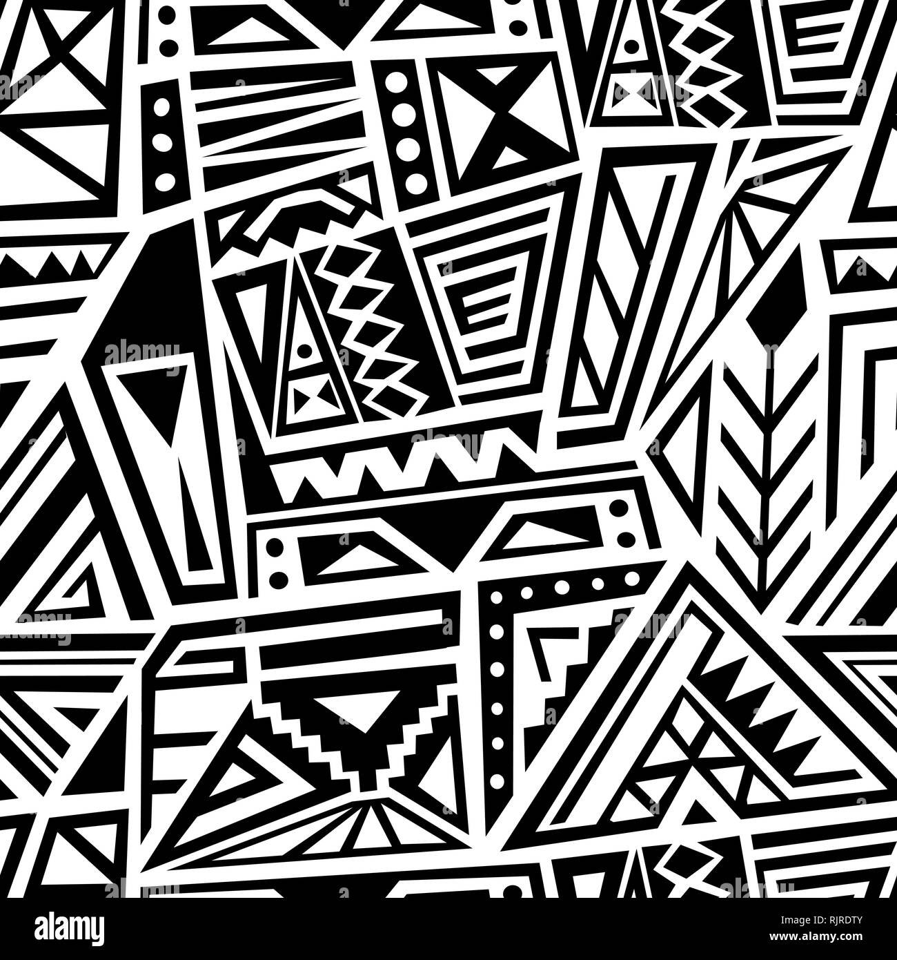 Vector design textile - style ethnique boho pattern. Seamless background tile. Illustration de Vecteur