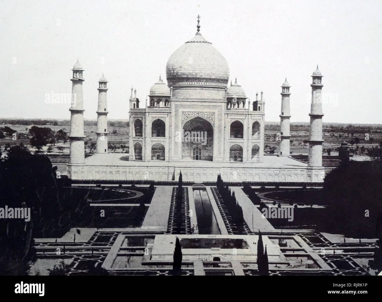 Photo du Taj Mahal, Agra, Inde 1930 Banque D'Images