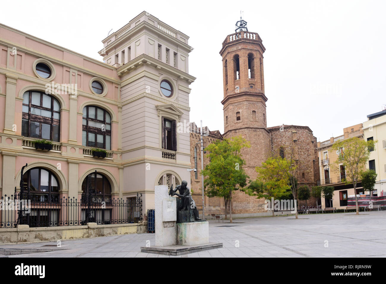 Église de Sant Felix de Sabadell, province de Barcelone, Catalogne, Espagne Banque D'Images