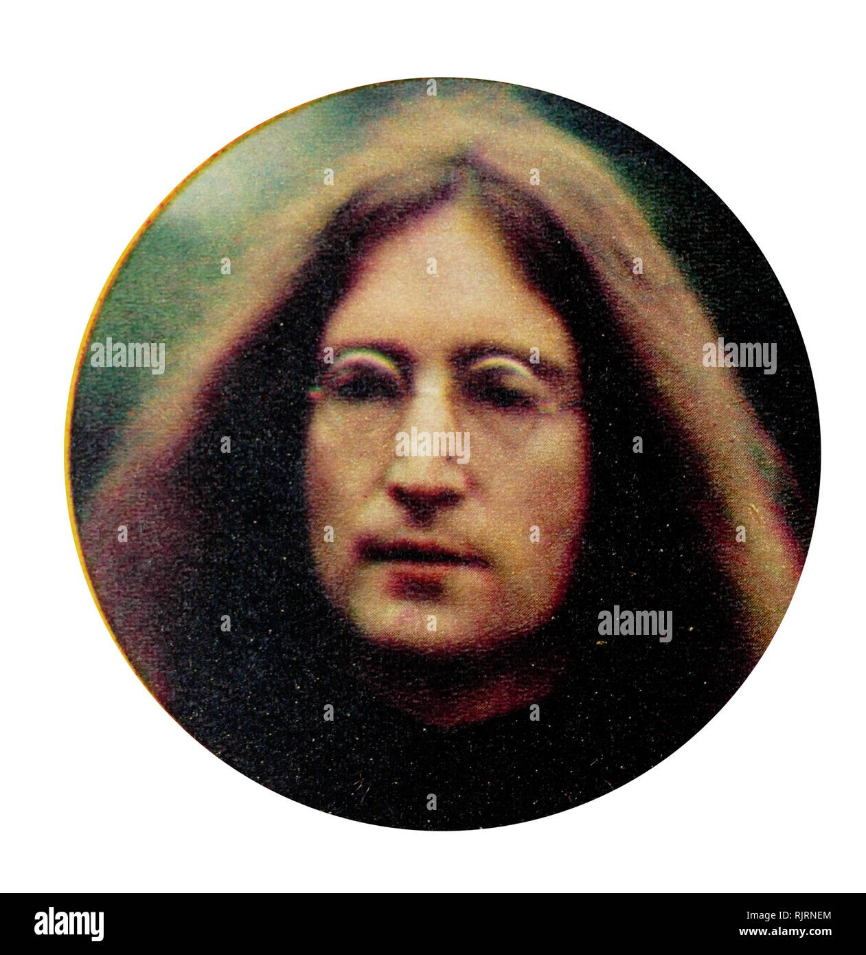 John Lennon (1940 - 1980), chanteur, auteur-compositeur, et militant pour la paix, co-fondateur de The Beatles, les plus gros succès commerciaux de l'histoire de bande de musique populaire il a acquis une renommée mondiale comme le bassiste et chanteur du groupe de rock les Beatles, largement considéré comme le plus populaire et le groupe influent dans l'histoire de la musique pop. Banque D'Images