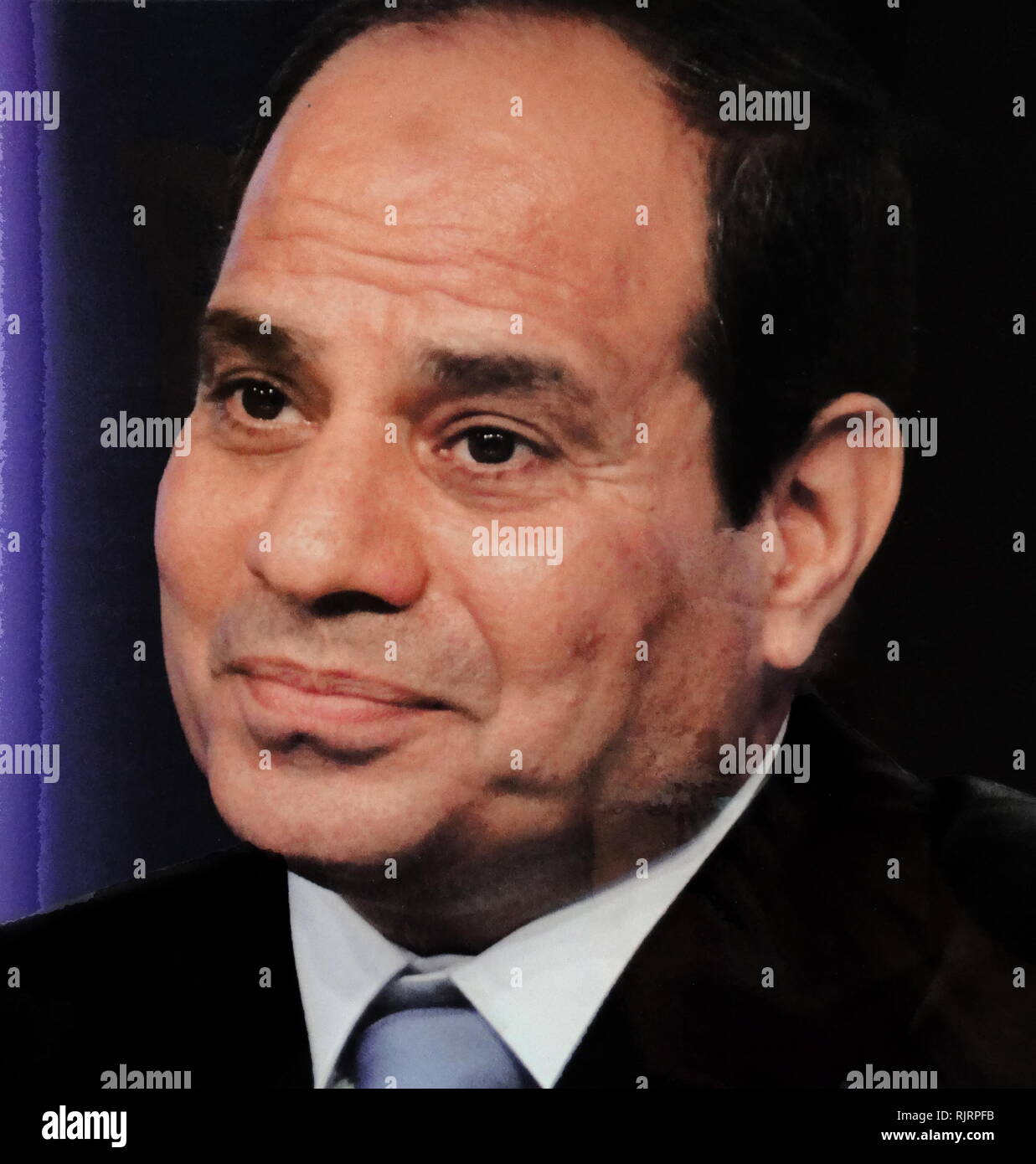 Abdel Fattah al-Sisi (né en 1954), homme politique égyptien et actuel président de l'Égypte, en fonction depuis 2014. Banque D'Images