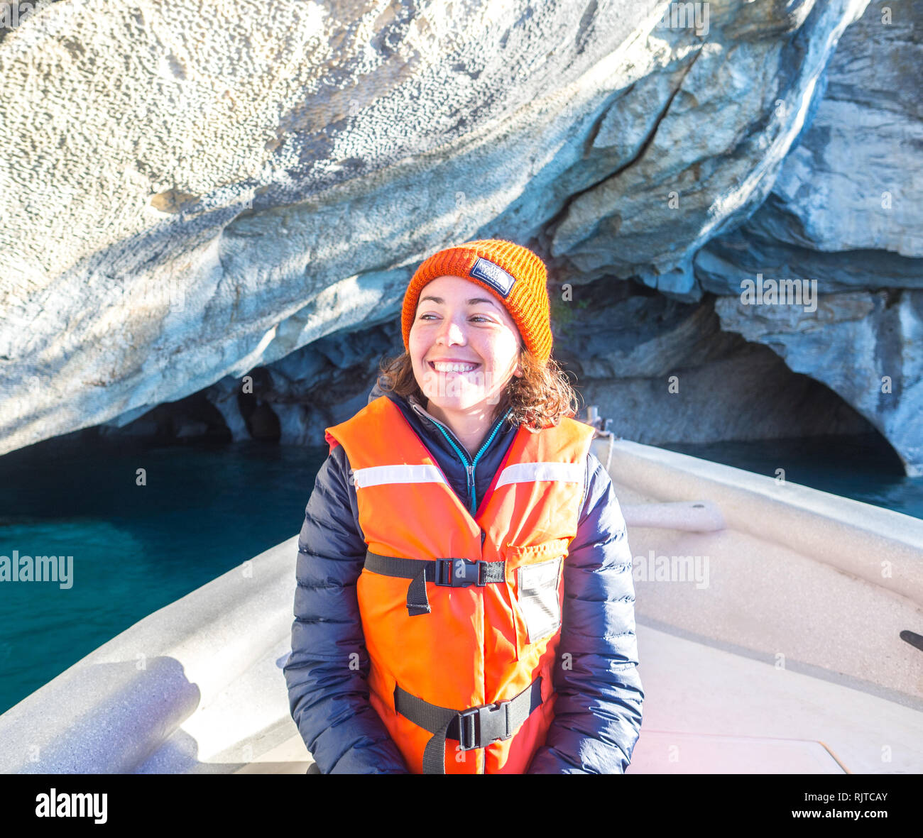 Visiter les carrières de marbre, Lago Général Carerra Banque D'Images