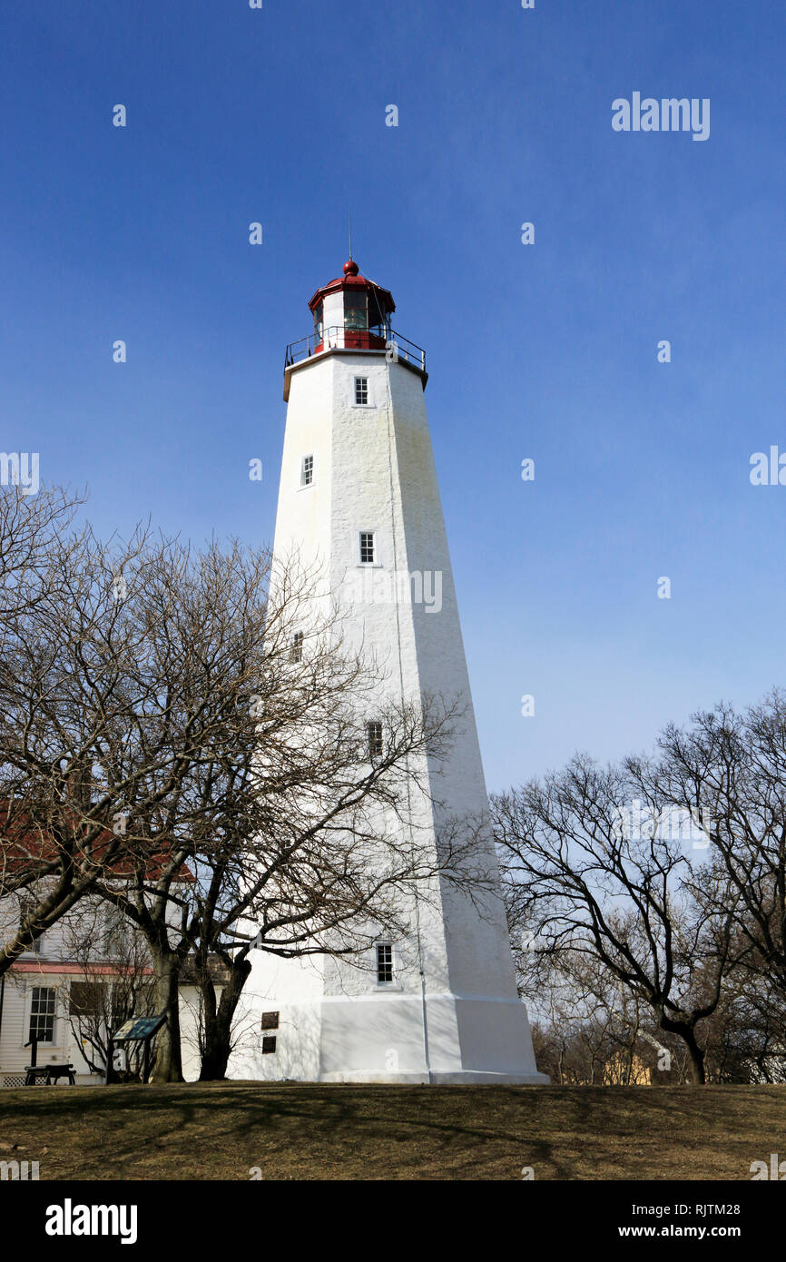 Sandy Hook Lighthouse, Gateway National Park, New Jersey, USA Banque D'Images