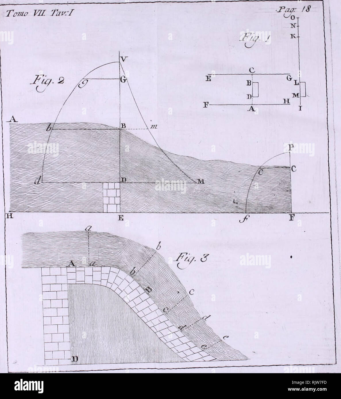 . Atti dell'Accademia delle Scienze di Siena, detta dei Fisiocritici. Toma VII. Tat^.I. Veuillez noter que ces images sont extraites de la page numérisée des images qui peuvent avoir été retouchées numériquement pour plus de lisibilité - coloration et l'aspect de ces illustrations ne peut pas parfaitement ressembler à l'œuvre originale.. Accademia delle Scienze di Siena. Banque D'Images