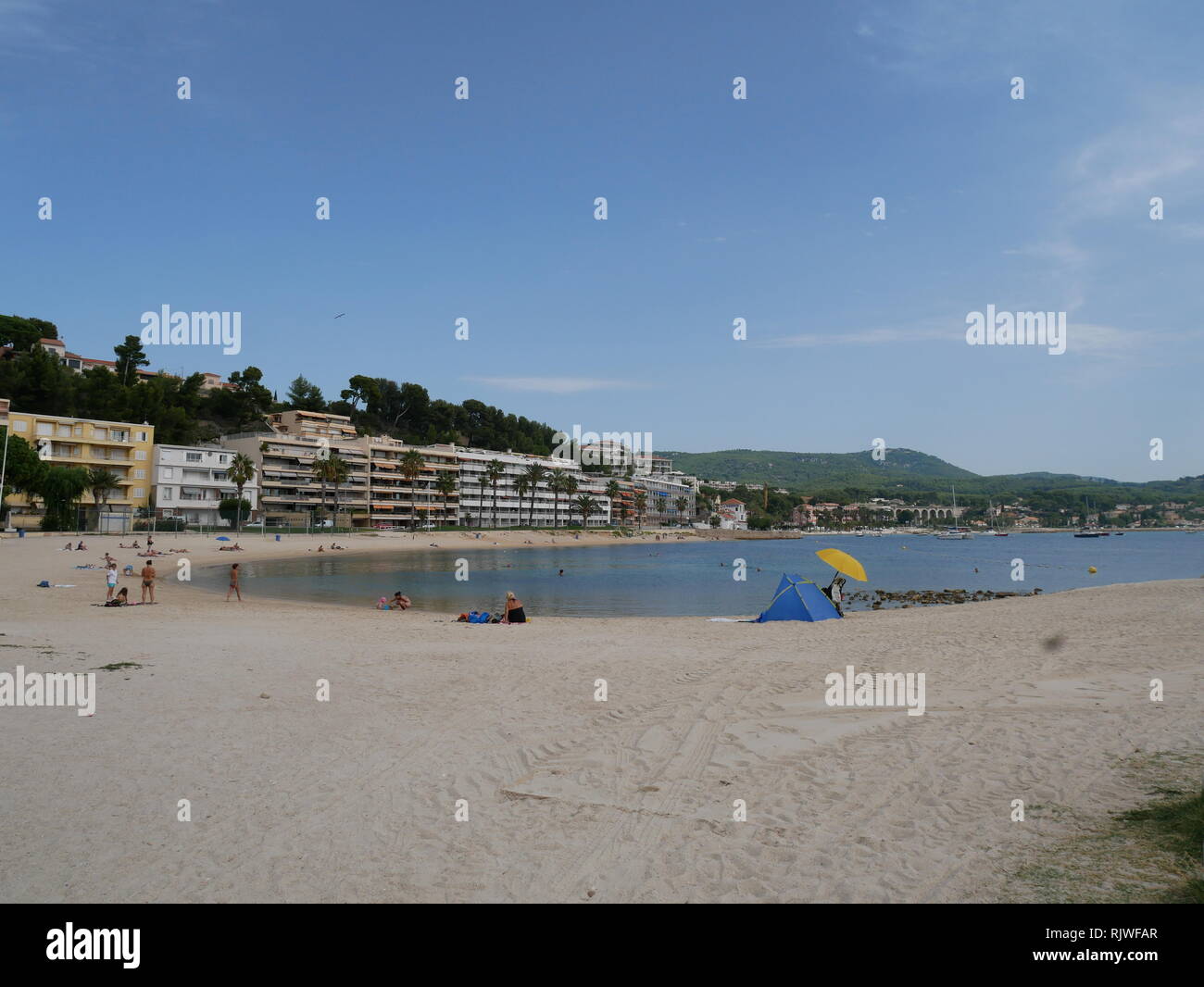 Sanary-Sur-Mer, près de Toulon, France. Banque D'Images