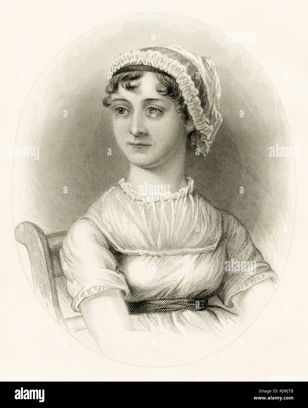 Portrait de Jane Austen, 1775-1817 Banque D'Images