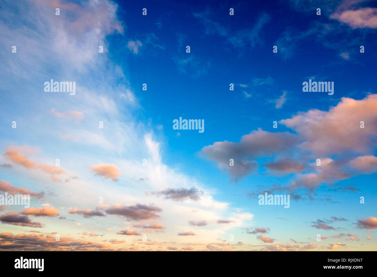 Beau fond de nuage sans terre Banque D'Images