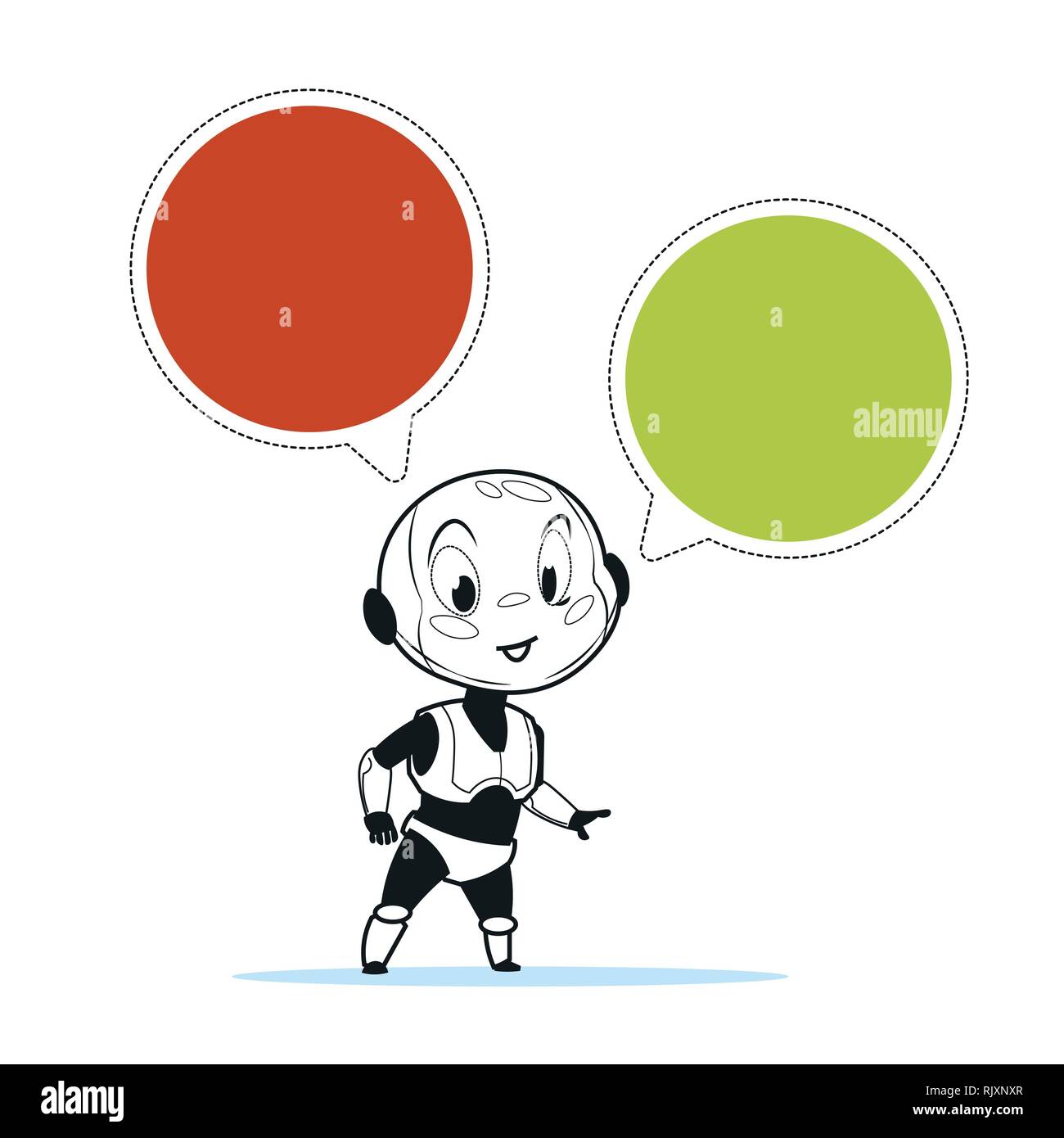 Robot Chatbot Chat Bot Support Technology Concept Assistance virtuelle Chatter Illustration de Vecteur