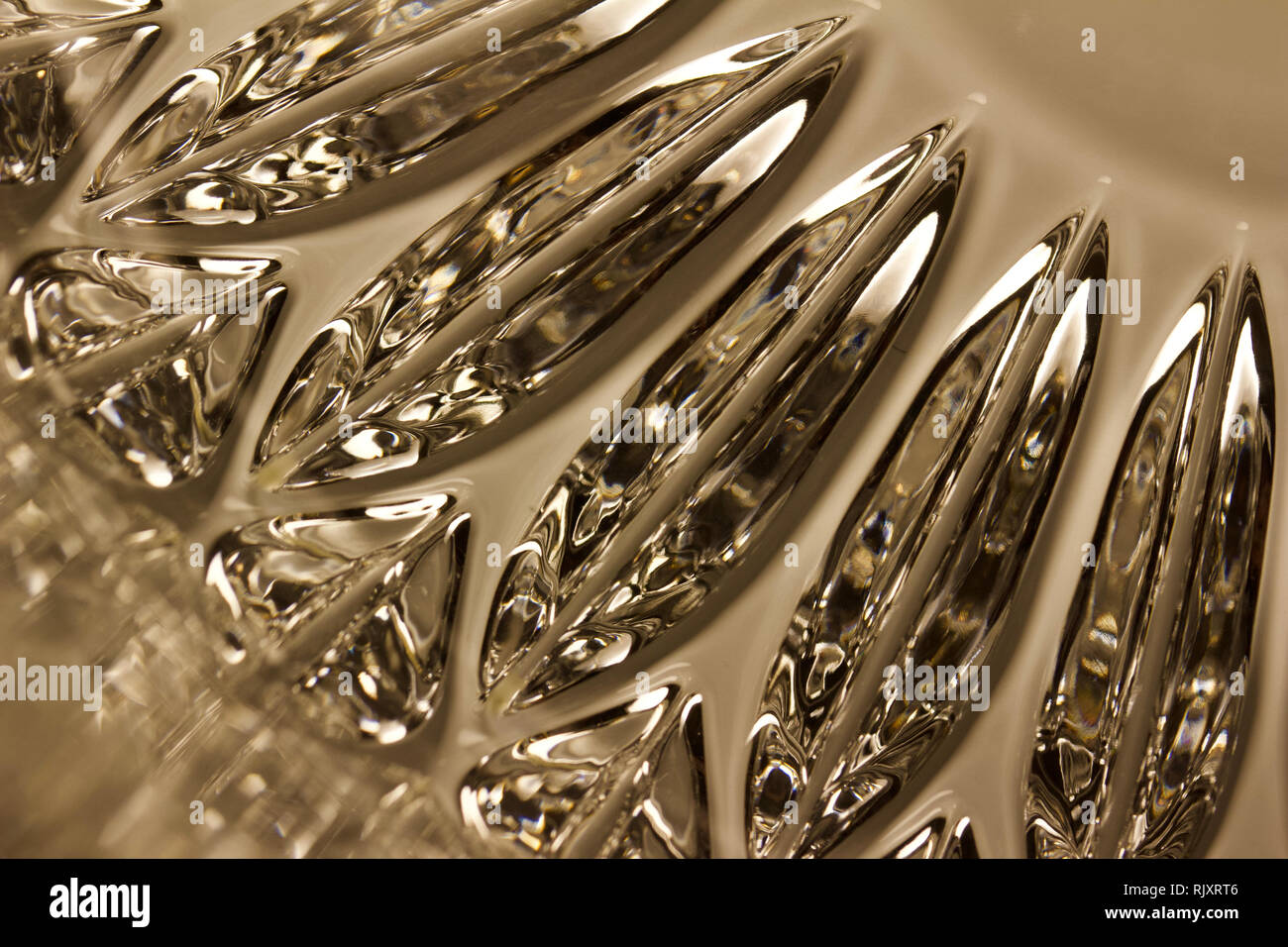 Art Macro résumé de belle du cristal au plomb de flou artistique Banque D'Images