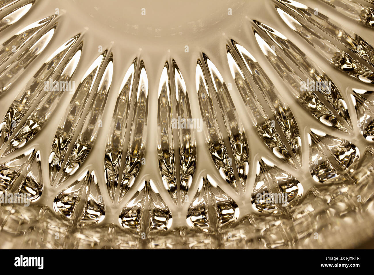 Art Macro résumé de belle du cristal au plomb de flou artistique Banque D'Images