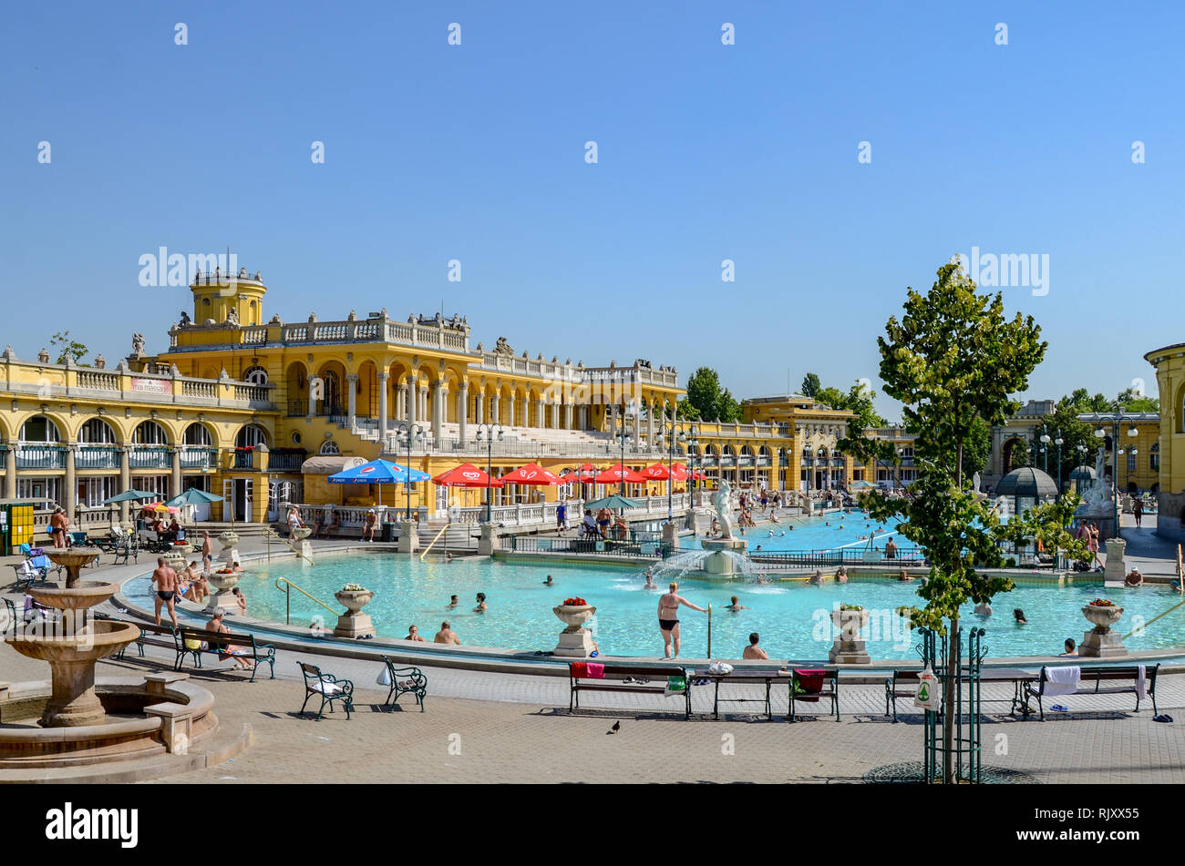 Le Spa à Budapest Banque D'Images