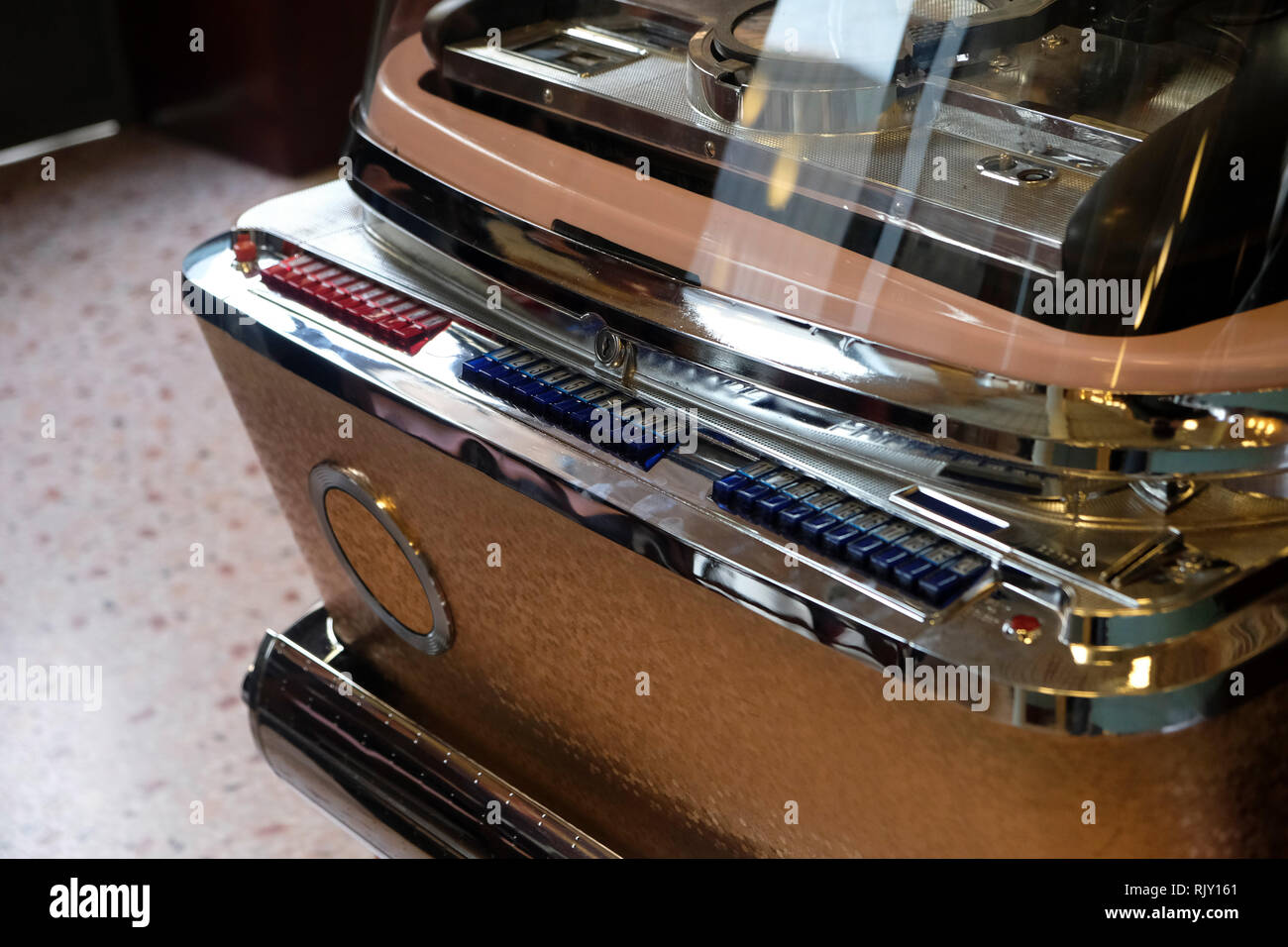 Close up of vintage jukebox Banque D'Images
