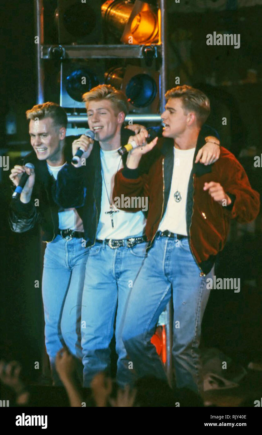 BIG fun garçon anglais band sur 1989 Banque D'Images