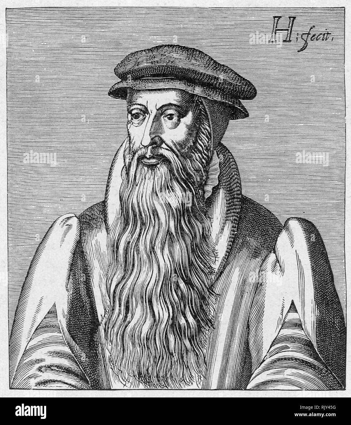 JOHN KNOX (c) 1513-1572 théologien presbytérien écossais Banque D'Images