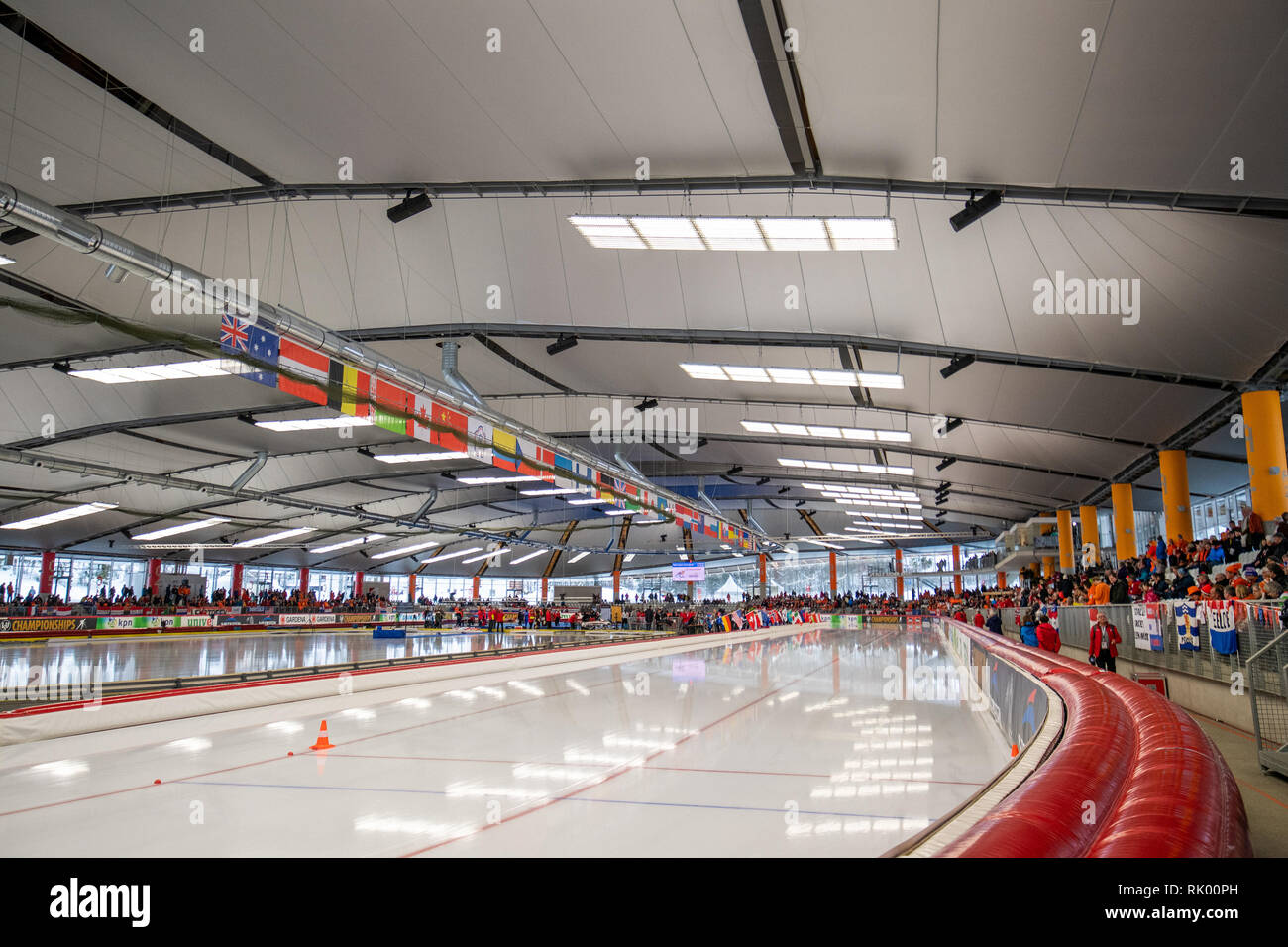 7 février 2019 Inzell, Allemagne Championnats du monde de distances individuelles de patinage de vitesse Max Aicher Arena Banque D'Images