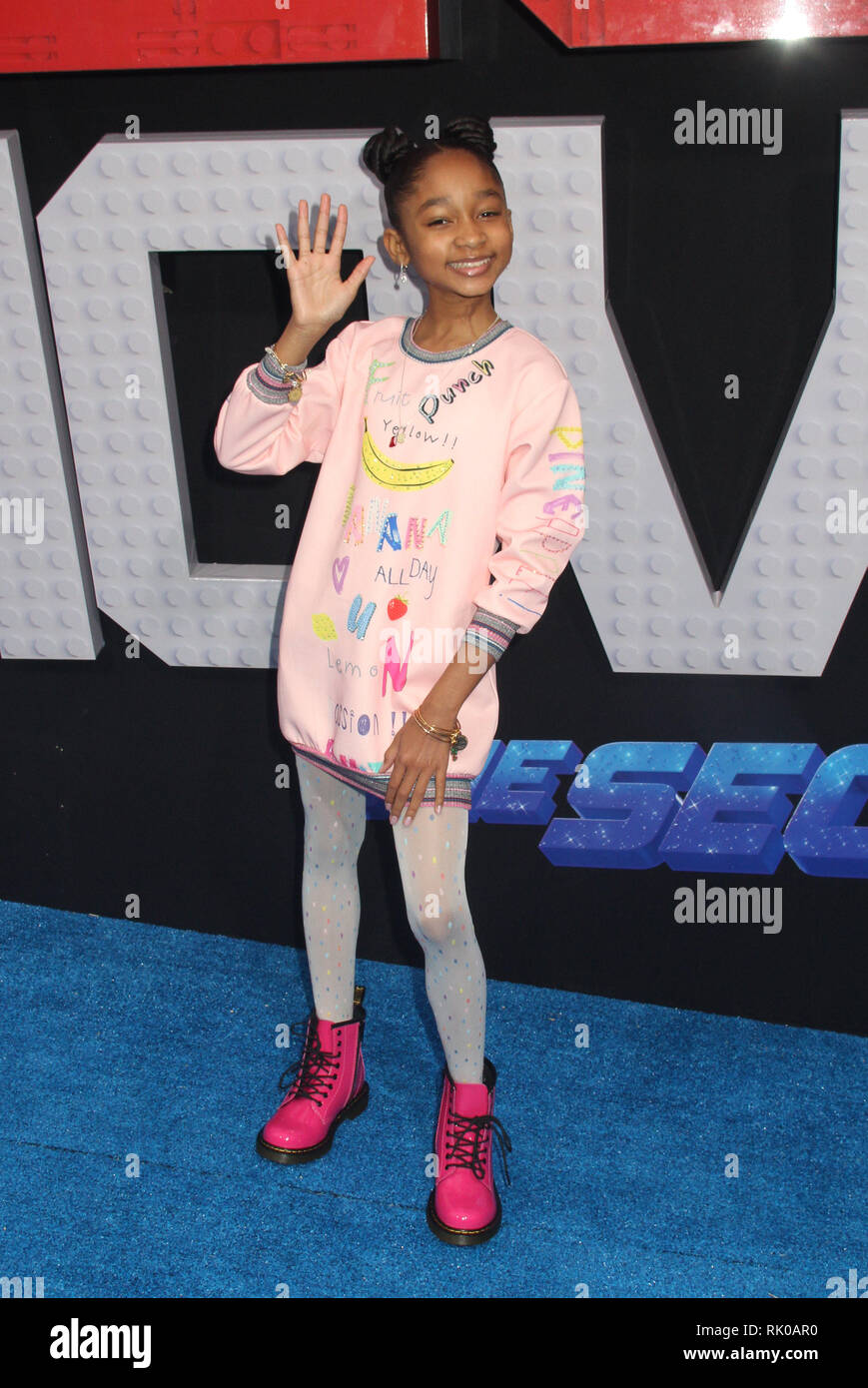 Lay Lay Est Dans La Place Cette fille Lay Lay 02/02/2019 La première mondiale de 'Le Lego Film 2 : La  deuxième partie' qui s'est tenue au Regency Village Theatre de Los Angeles,  CA Photo : Cronos/Hollywood News