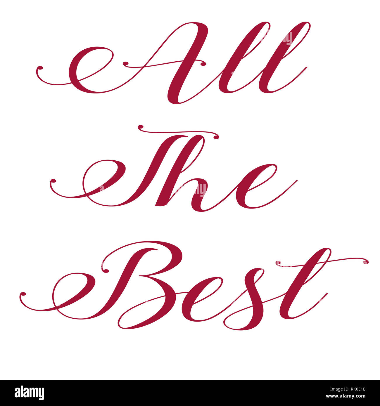 All The Best Wishes All My Best Wishes Banque D'image Et Photos - Alamy