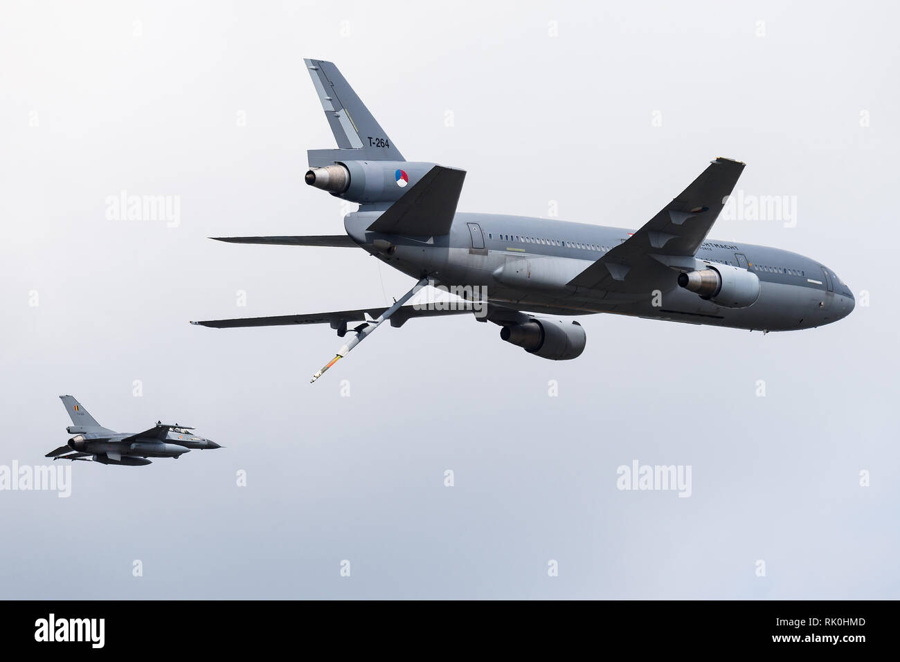 McDonnell Douglas un avion ravitailleur KDC-10 de la Royal Netherlands Air Force. Banque D'Images