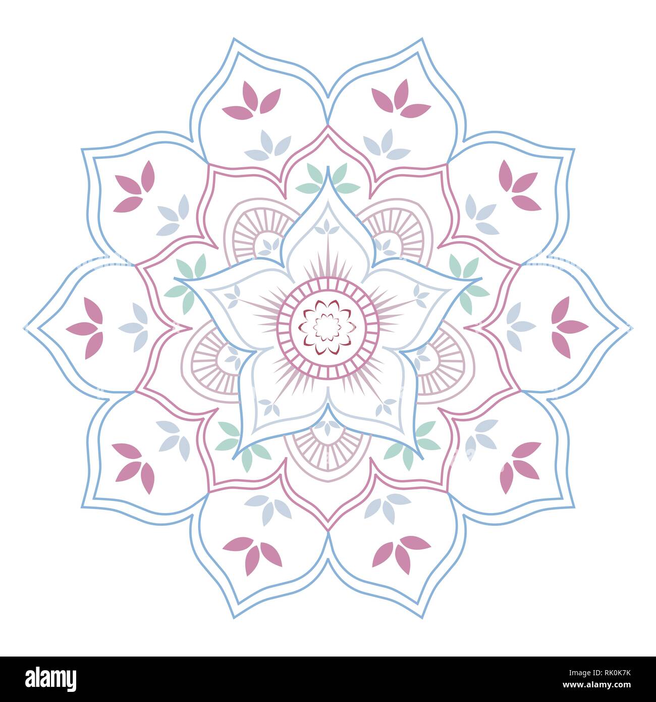 Mandala de lotus Banque de photographies et d'images à haute résolution -  Alamy