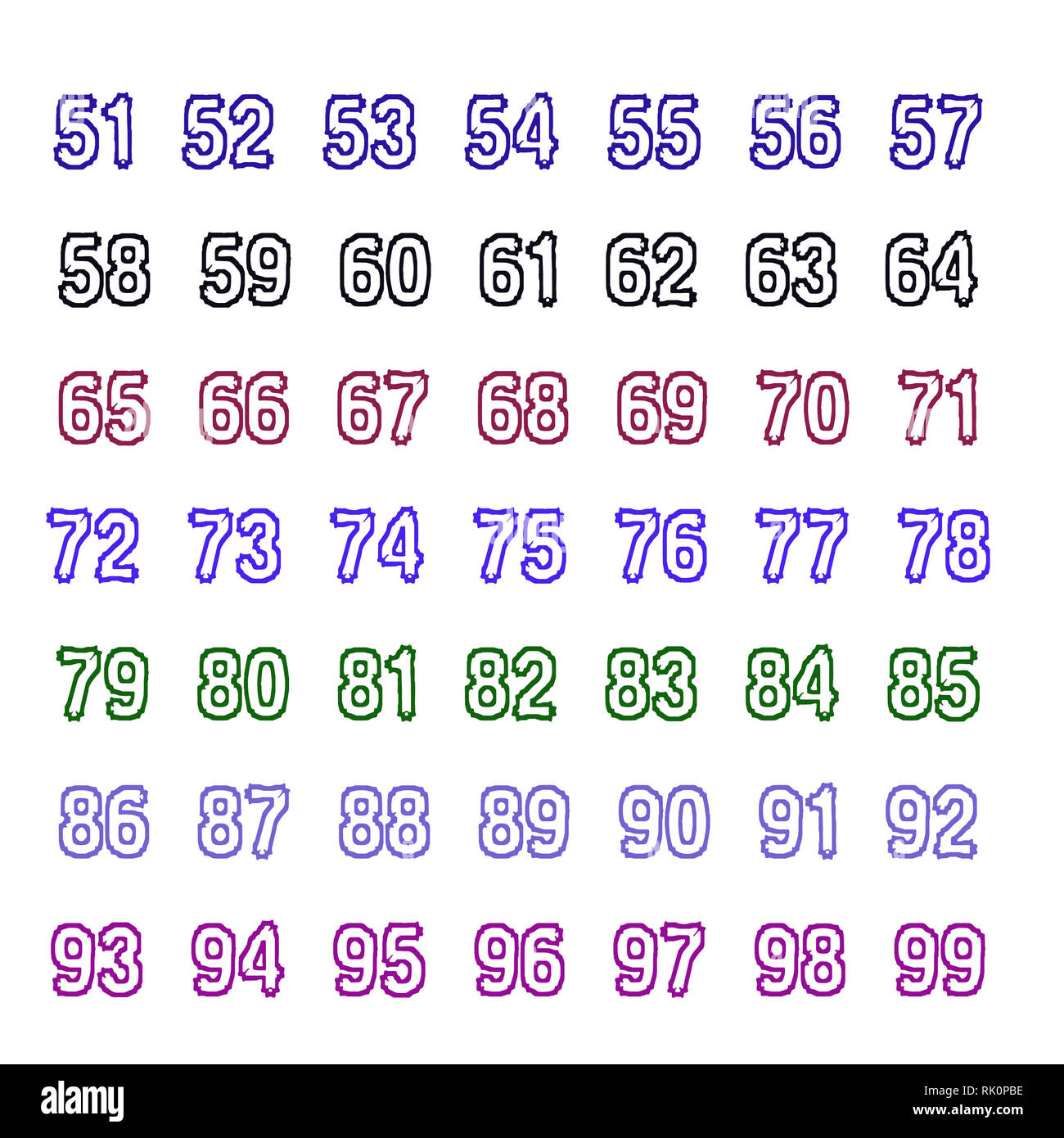 Pour les enfants leçons de mathématiques comptage Banque D'Images