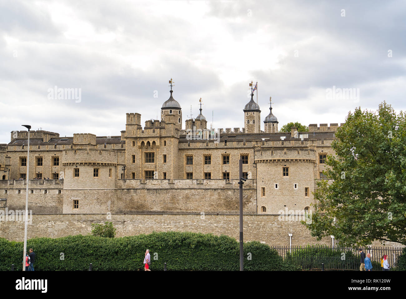 Londres, UK - 9 septembre 2018 : le palais royal et forteresse de Sa Majesté, connue sous le nom de tour. Banque D'Images