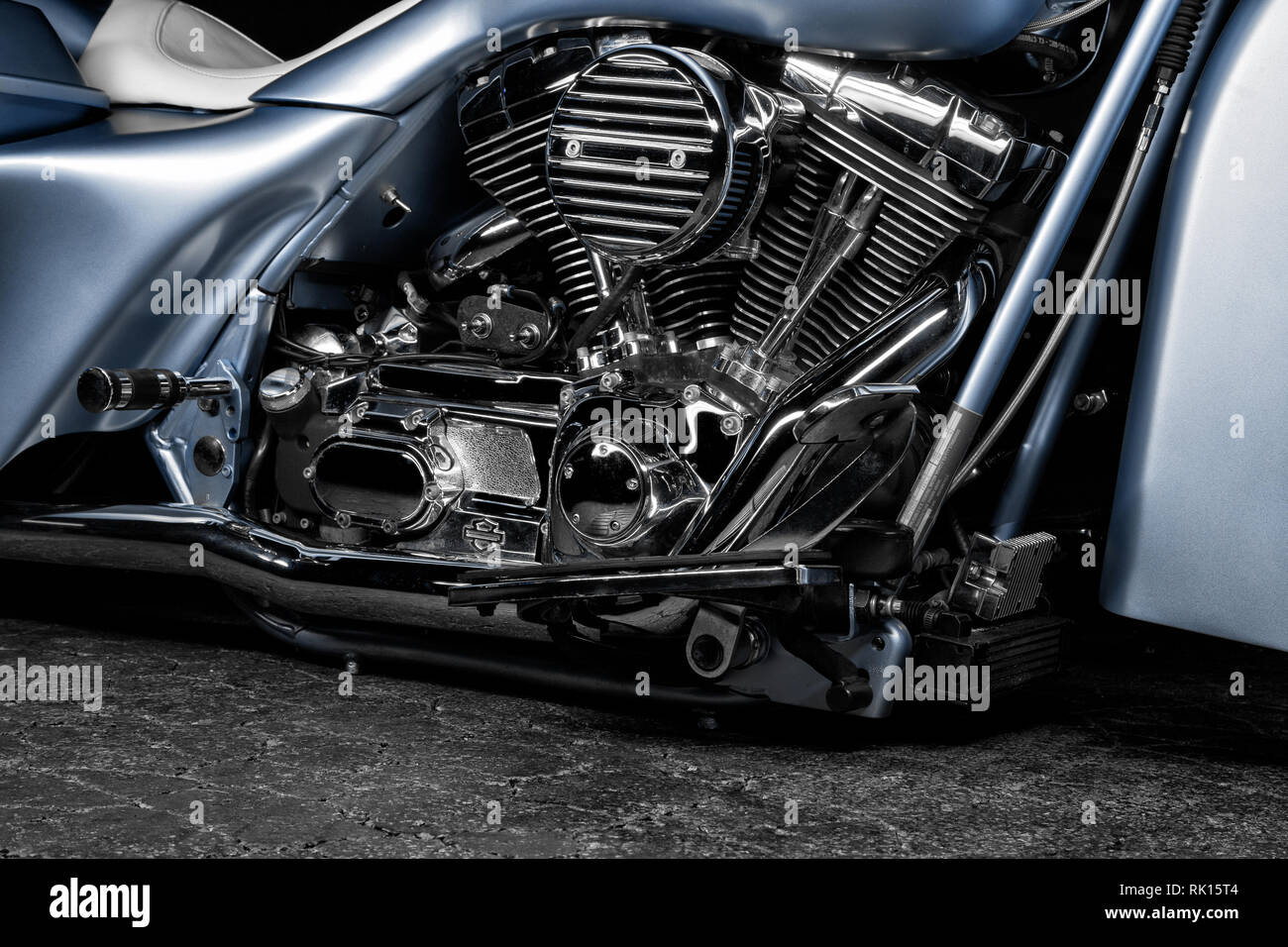 Harley davidson custom chopper Banque de photographies et d’images à ...