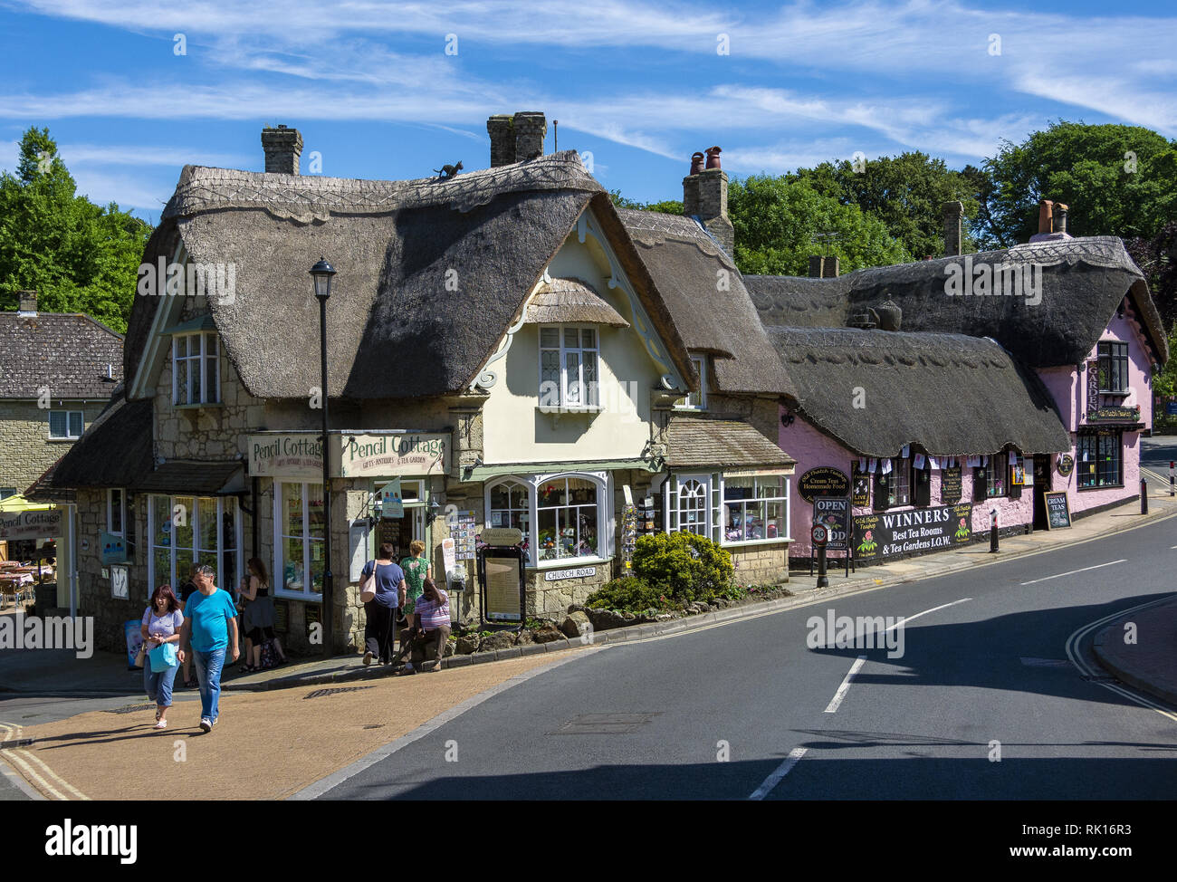 Le village pittoresque de Shanklin, sur l'île de Wight, Hampshire, England, UK Banque D'Images