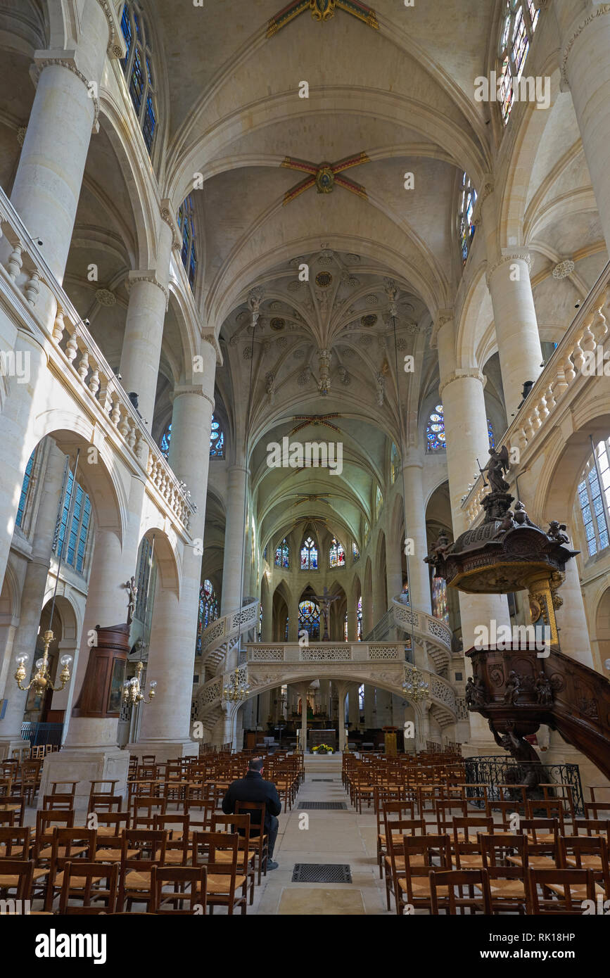 Eglise st etienne paris Banque D'Images