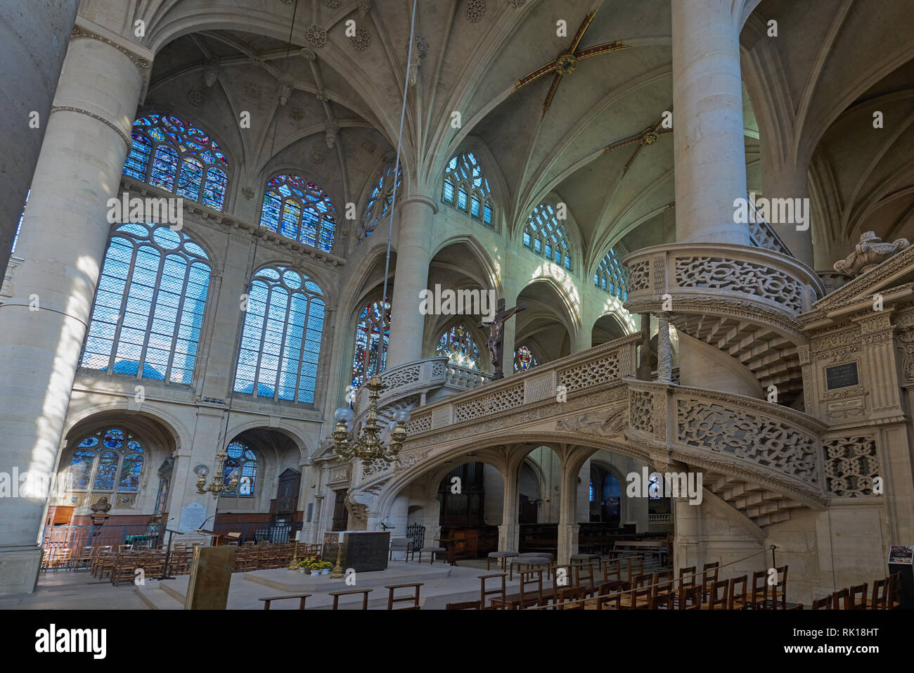 Eglise st etienne paris Banque D'Images
