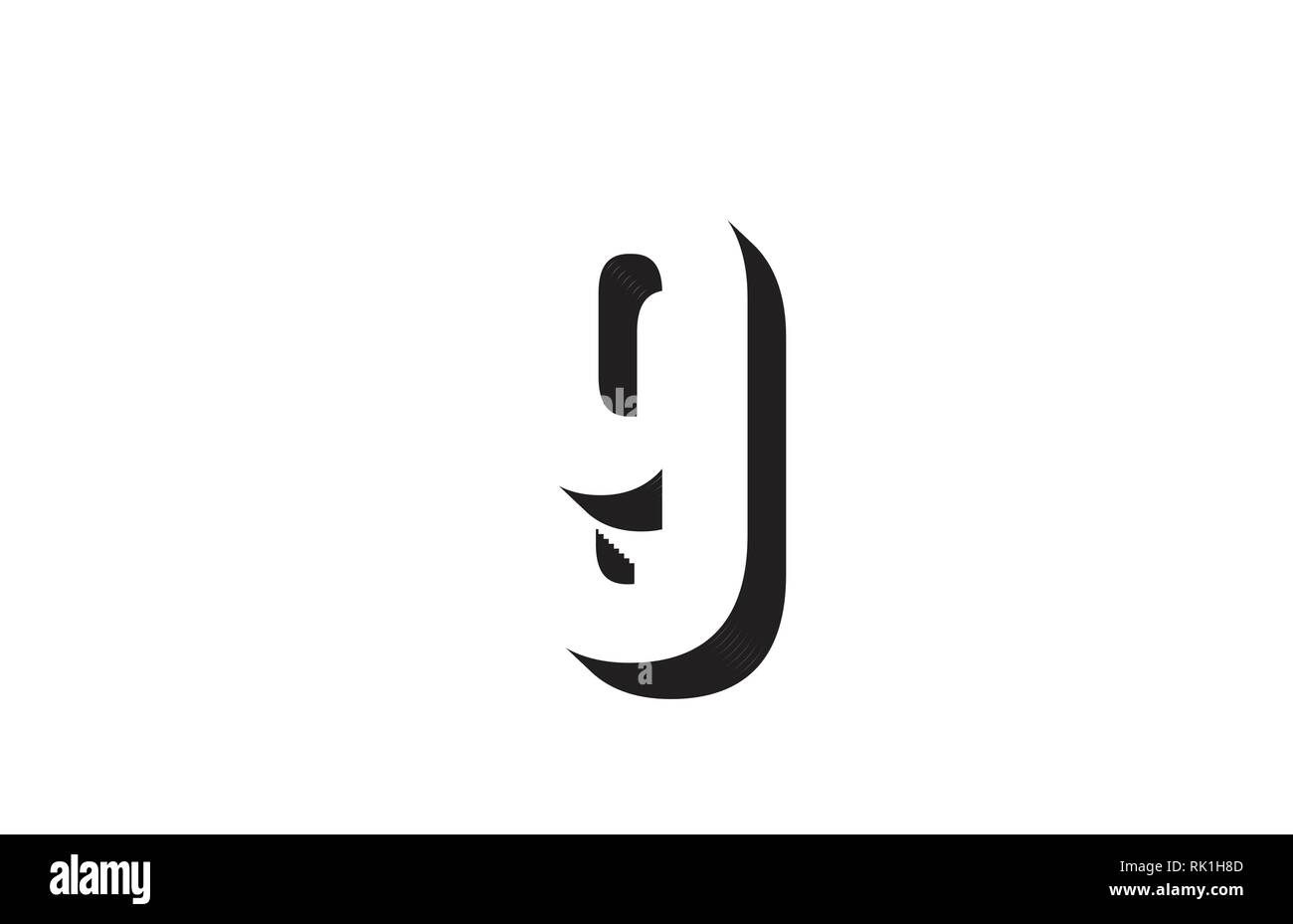 Noir et blanc 9 numéro approprié comme un logo pour une entreprise ou de l'entreprise Illustration de Vecteur