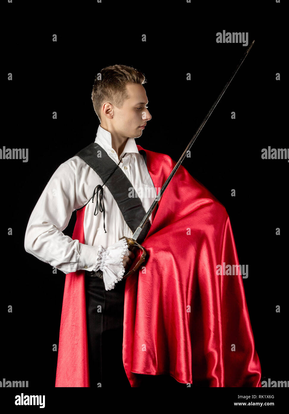 Image d'un bel homme portrait d'un jeune acteur Banque D'Images