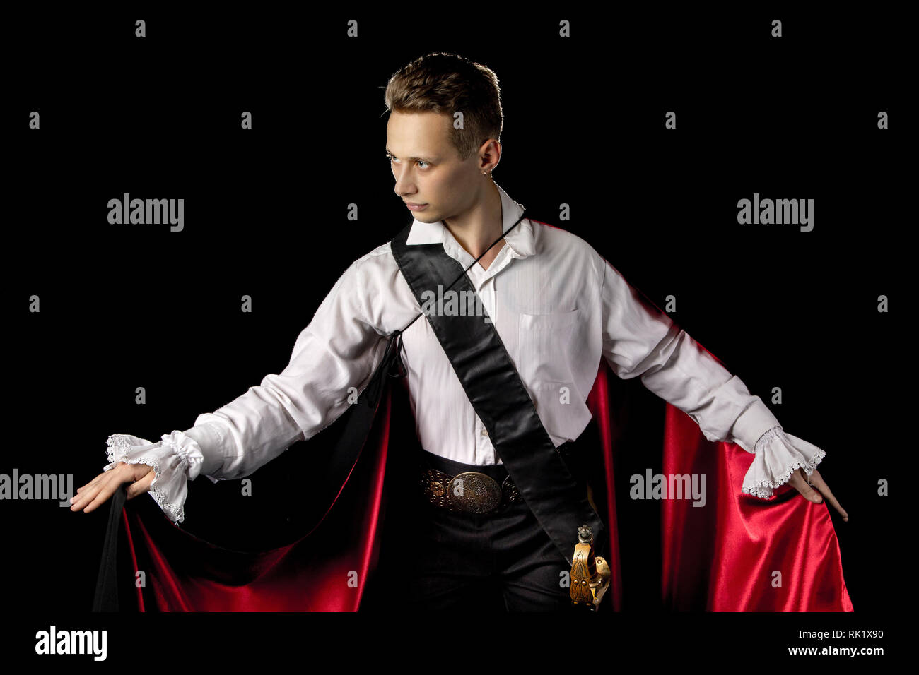 Image d'un bel homme portrait d'un jeune acteur Banque D'Images