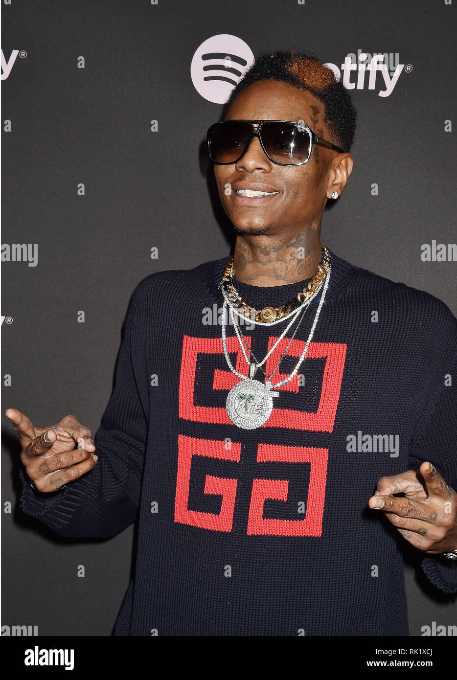 LOS ANGELES, CA - 07 février : Soulja Boy assiste à Spotify's Best New Artist Party au Hammer Museum le Février 07, 2019 à Los Angeles, Californie Banque D'Images