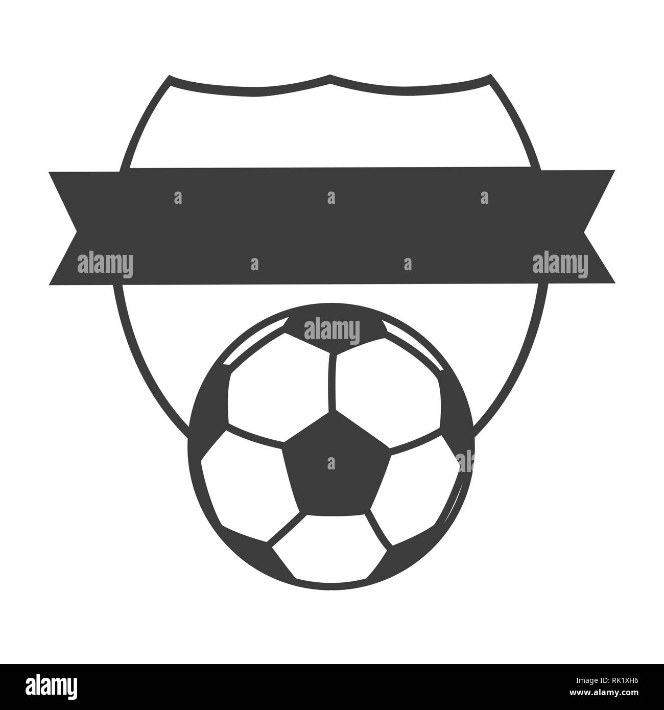 Football, soccer club logo vector, badge modèle. L'étiquette européenne de football, de soccer, de l'emblème et l'élément de conception Illustration de Vecteur