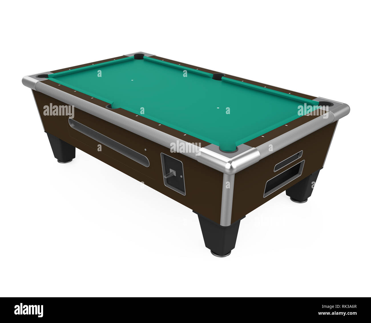 Table de billard Isolated Banque D'Images