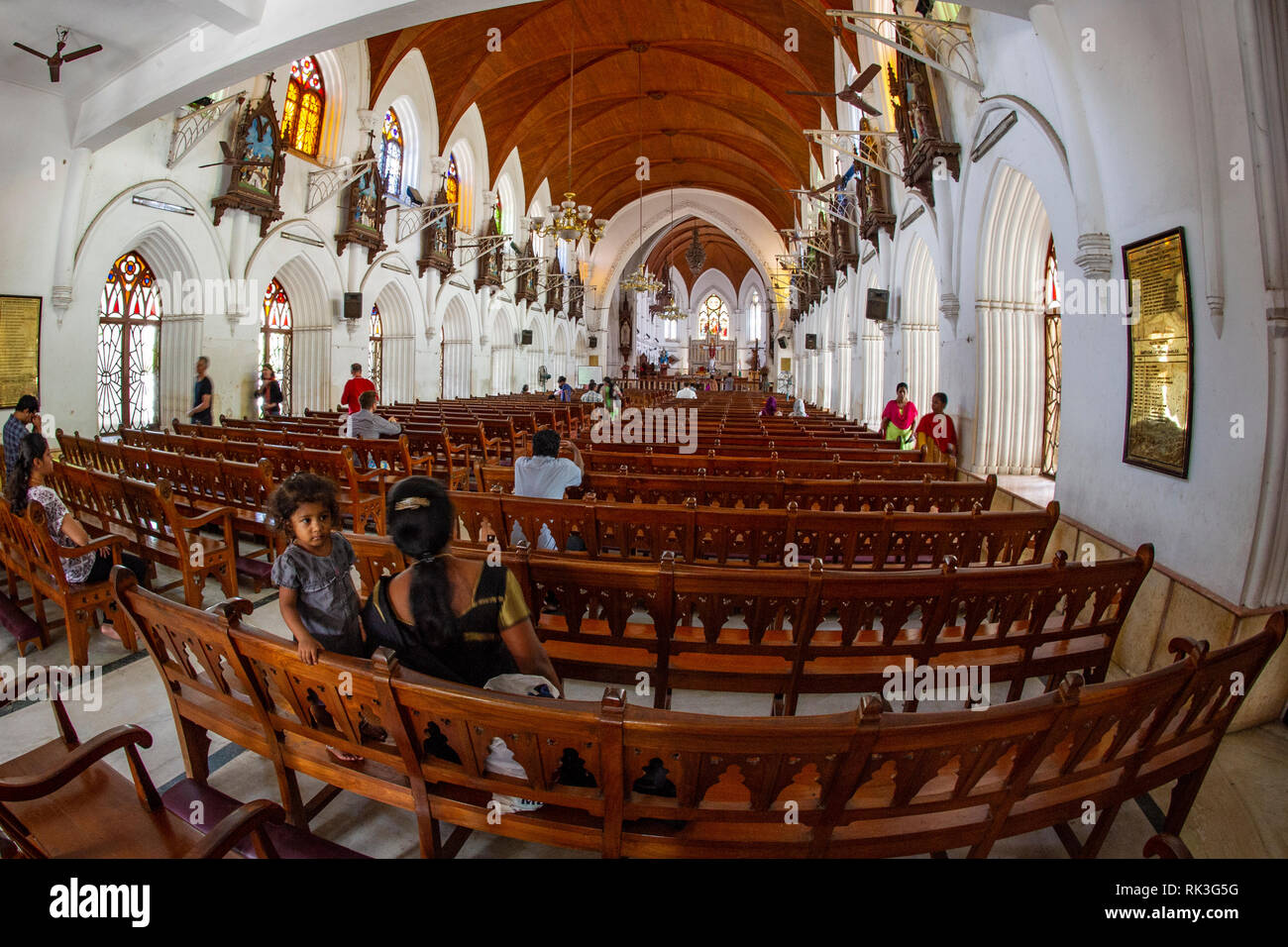 San Thome Cathedral Madras Chennai Tamil Nadu Inde Banque D'Images