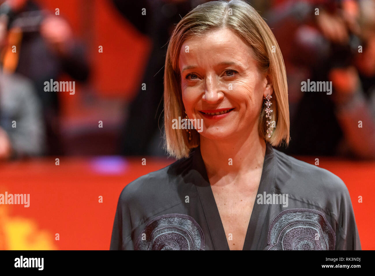 Berlin, Allemagne. Le 08 février, 2019. Aurelia Petit bei der Premiere von 'par la grâce de Dieu/Grace à Dieu' auf der Berlinale 2019/69. Internationale Filmfestspiele Berlin im Berlinale Palast. Berlin, 08.02.2019 Crédit : Geisler-Fotopress GmbH/Alamy Live News Banque D'Images