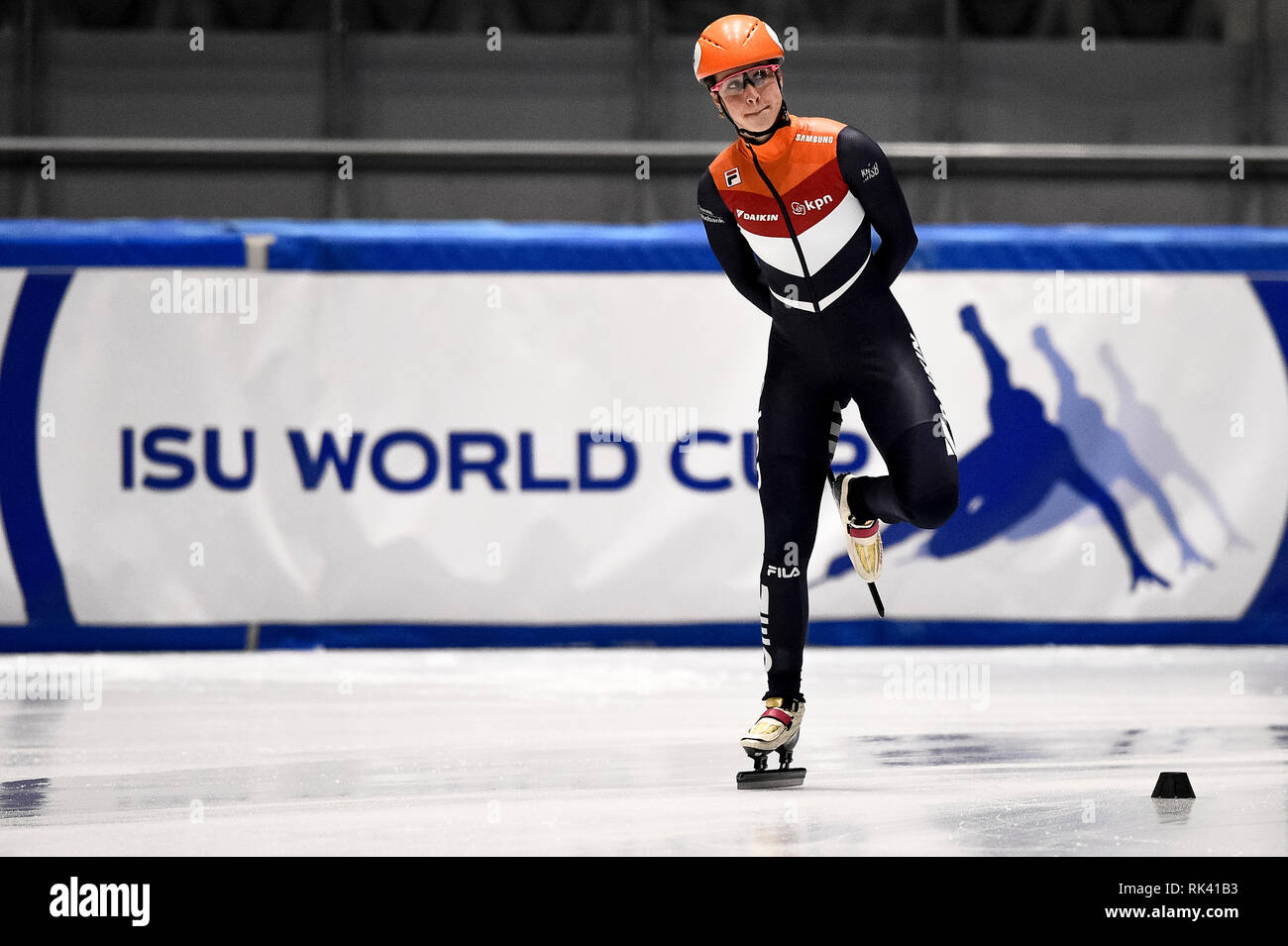 Torino, Italia. 09Th Feb 2019. Crédit photo : LaPresse/Alamy Vivre la Coupe du Monde NewsISU courte piste, Torino, Italia Banque D'Images