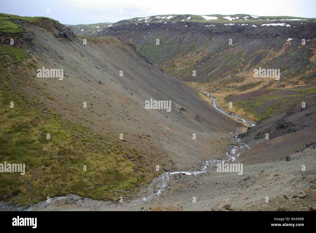 Der Fluss geothermale dans Reykjadalur Island Banque D'Images