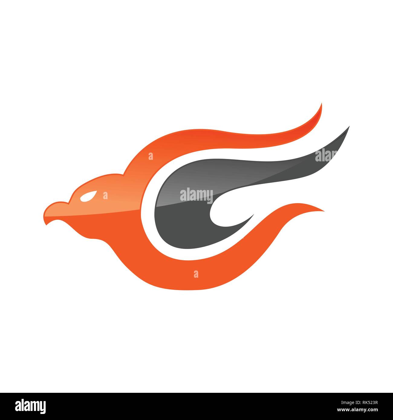 Abstract eagle bird ou fantaisie logo eagle modèle pour la sécurité ou airlines company Illustration de Vecteur