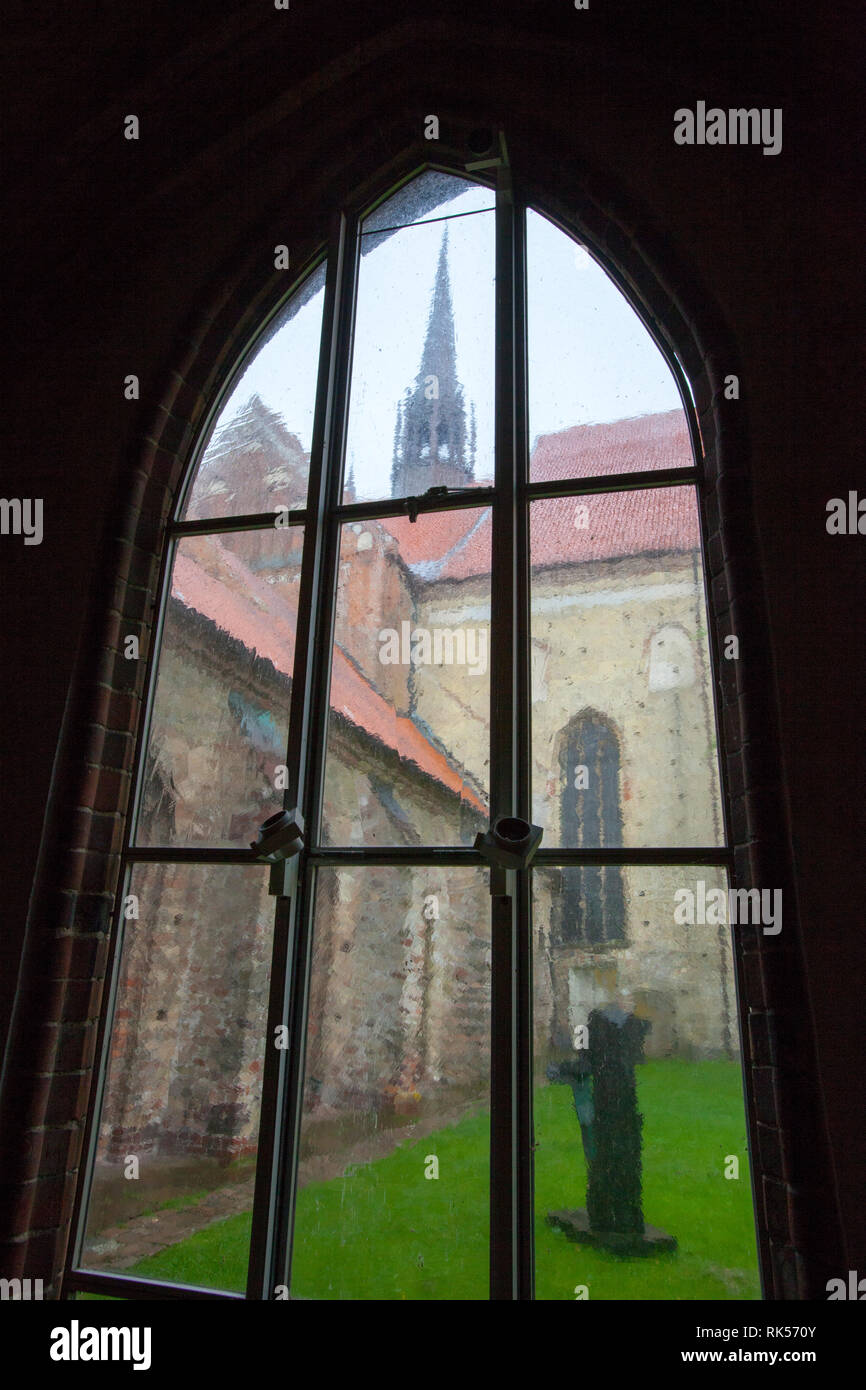Vue depuis le Schwahl à la Cathédrale de Schleswig, Schleswig, Schleswig-Holstein, Allemagne, Europe Banque D'Images