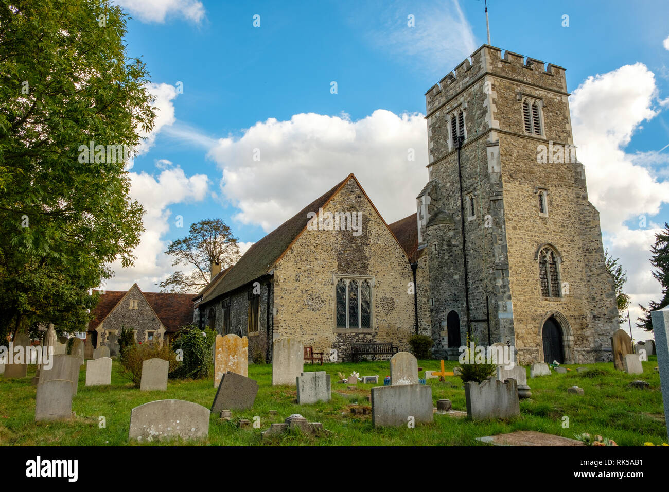 Église St Paulinus, Perry Street, Valtra, Kent Banque D'Images