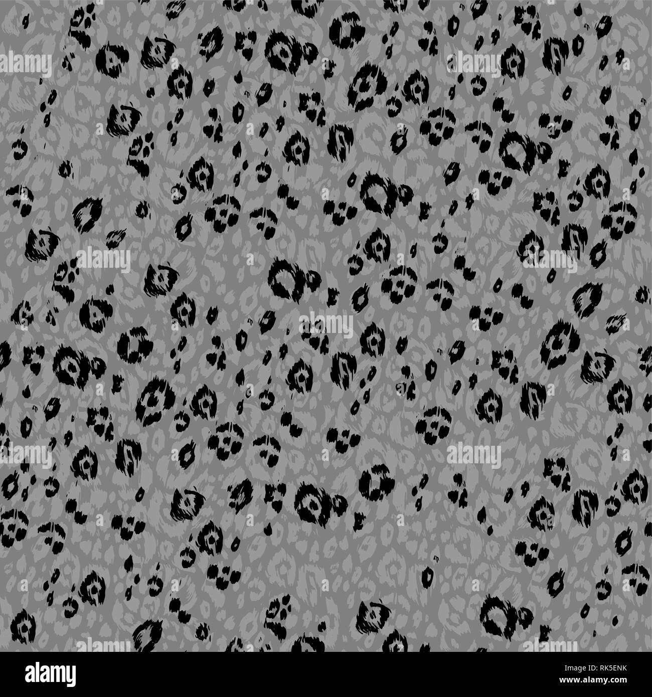 Résumé Contexte La peau tachetée à la mode. Modèle logique des animaux. Monochrome leopard gris Illustration de Vecteur