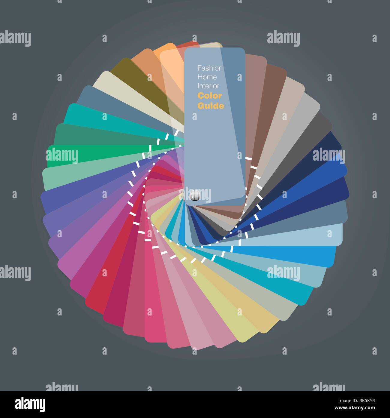 Illustration de la palette de couleur pour la maison guide de l'architecte d'intérieur, vector illustration Illustration de Vecteur