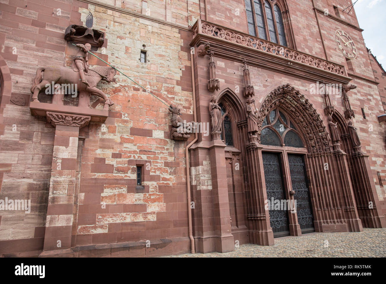 La cathédrale de Bâle-cathédrale (Basler Münster) Banque D'Images