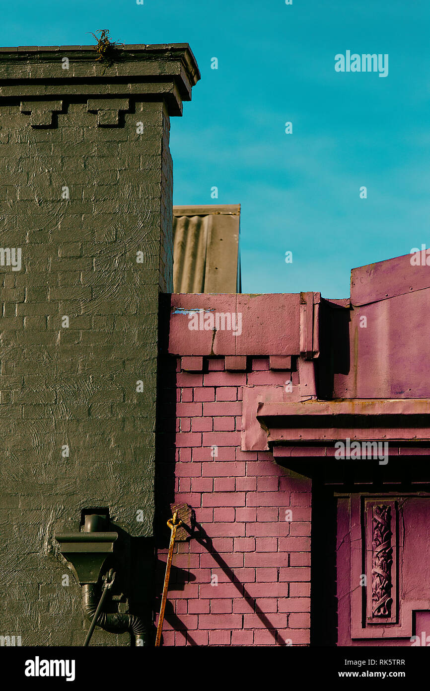 Les toits colorés de Paddington, l'Australie Banque D'Images