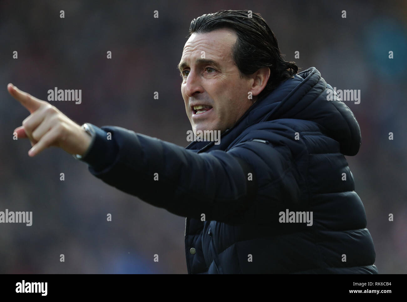 UNAI EMERY, Arsenal FC MANAGER, HUDDERSFIELD TOWN FC V ARSENAL FC, Premier League, 2019 Banque D'Images